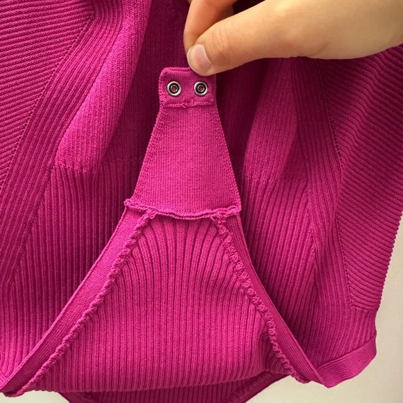 Steve Madden Fuchsia Ribbed Top - Picture 4 of 5